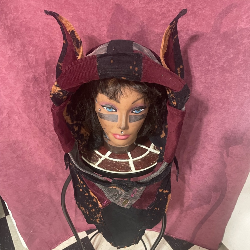 Hood/scarf/hat cowl homemade wearable art - Picture 2 of 5